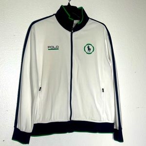 Ralph Lauren, Polo Sport, Performance wear, Size XL, White with blue green trim